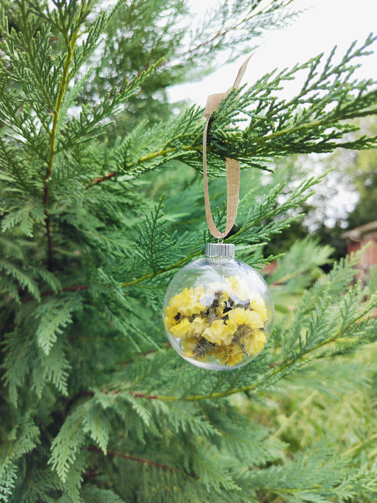 Dried Floral Ornament – Globe (2.6")